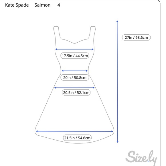 KATE SPADE coral linen shift dress - Picture 6 of 6